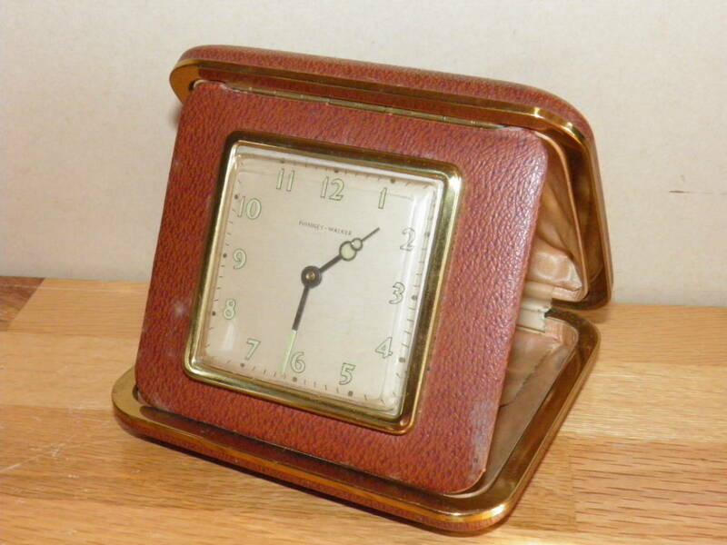 動作確認済み ドイツ製 トラベルクロック PHINNEY WALKER(検 懐中時計置時計ゼンマイ式旅行時計機械式トラベルウォッチ1950年代ビンテージ