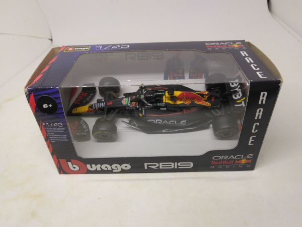 ミニカー ジャンク burago 1/43オラクル レッドブル レーシング RB19(2023) M.フェルスタッペン