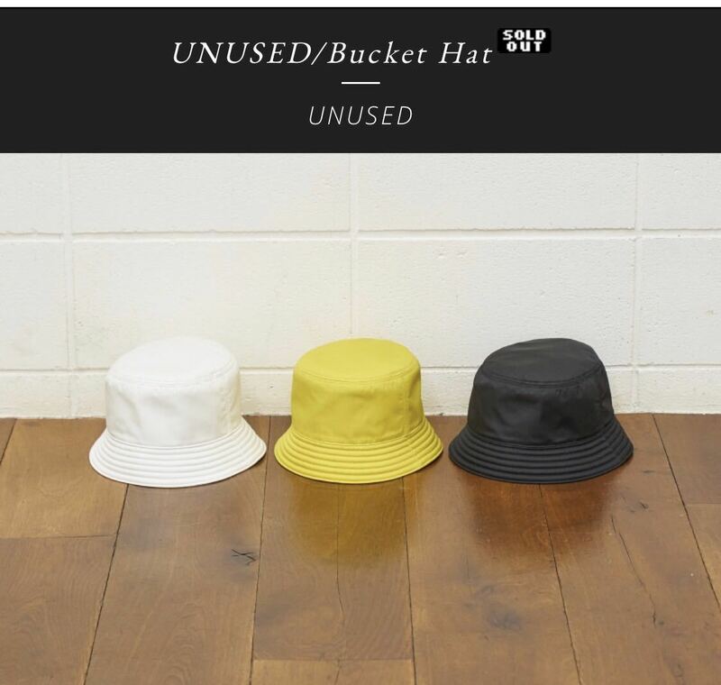 UNUSEDバケットハットBUCKET HATアンユーズド シャツ パンツ ニット ジャケット コート