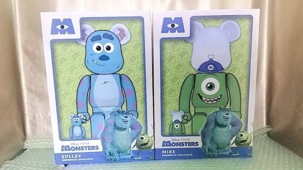 未開封 BE@RBRICK マイク サリー 2体セット 100% & 400% ベアブリック メディコム トイ Medicom Toy A13