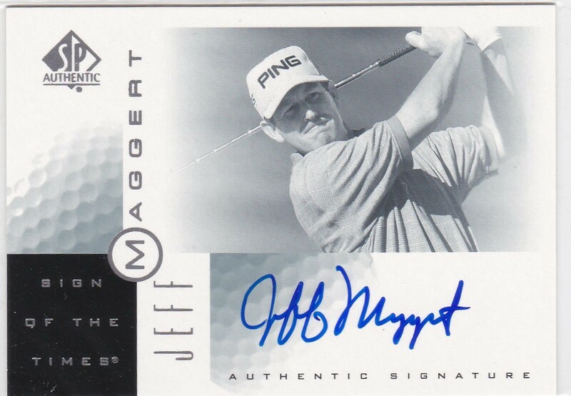 【JEFF MAGGERT】 2001 SP Authentic auto GOLF 直筆サイン