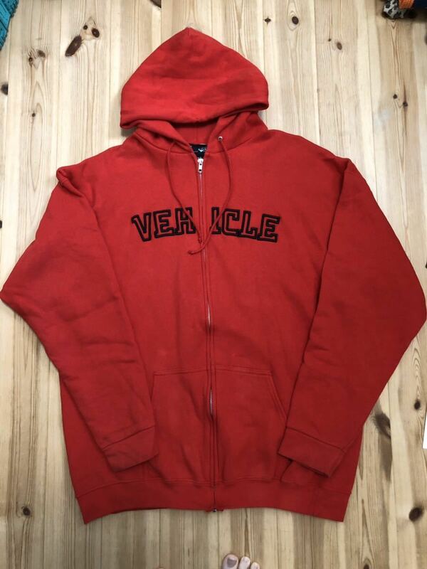 VEHICLE ビークル　ヴィークル　Hooded ジップアップスウェットパーカー サイズX