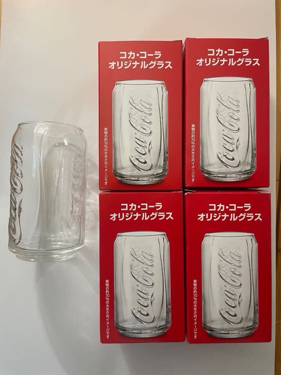 新品　コカコーラ　グラス　4個セット オリジナルグラス 缶型グラス
