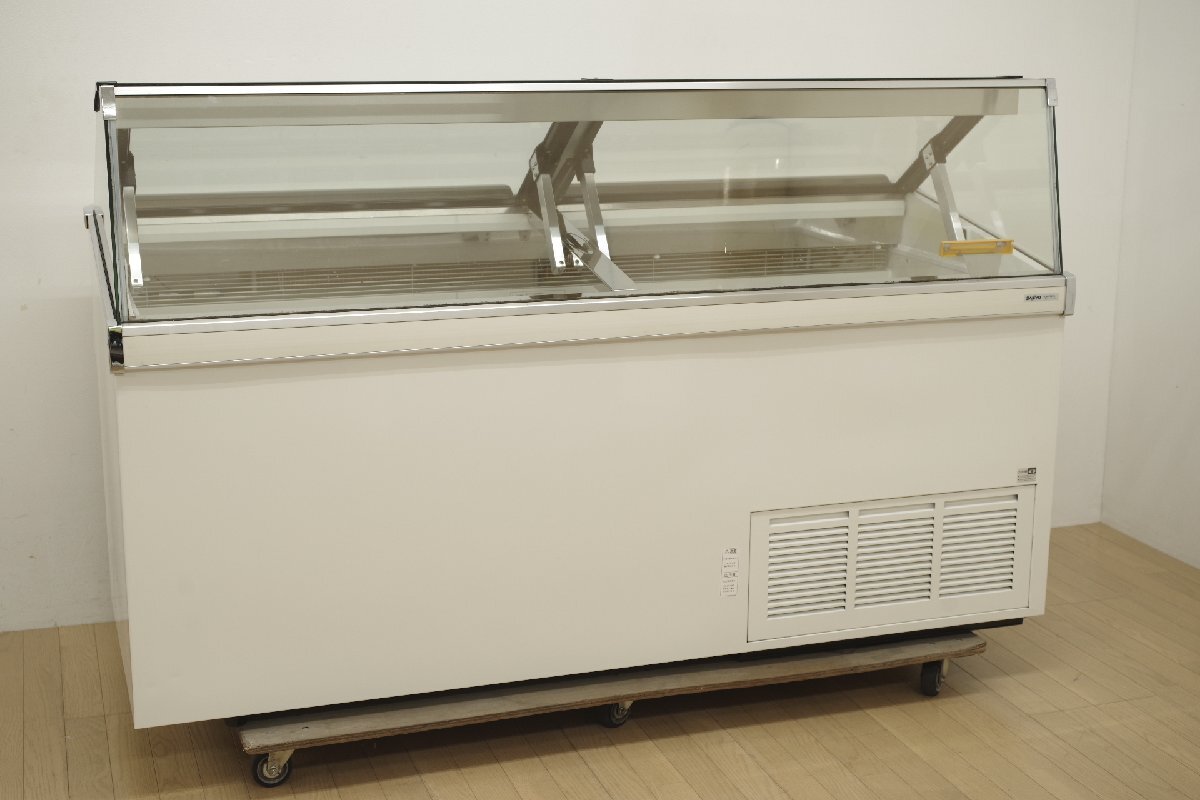 サンヨー ディッピングケース アイスショーケース SCR-VD20N フリーザー 冷凍庫 W1850mm 100V/200V併用 現パナソニック 動作OK 営業所止め