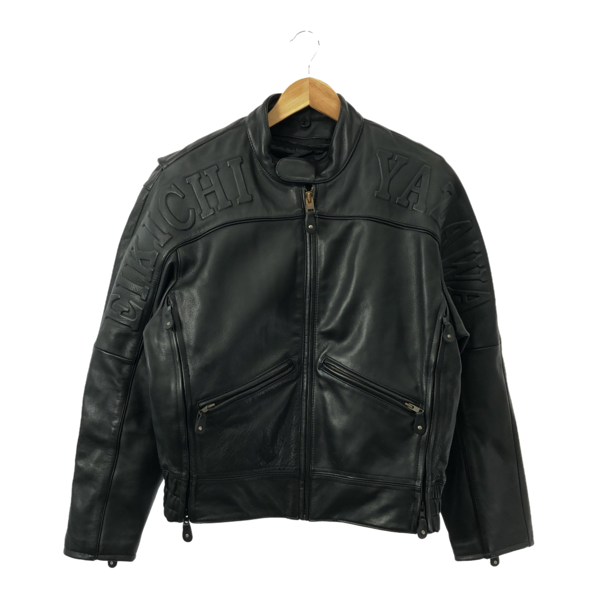 ◎中古◎矢沢永吉 E.YAZAWA シングルライダースジャケット レザージャケット THE LEGEND NEVER MEETS THE END サイズL メンズ tsuV74933COE