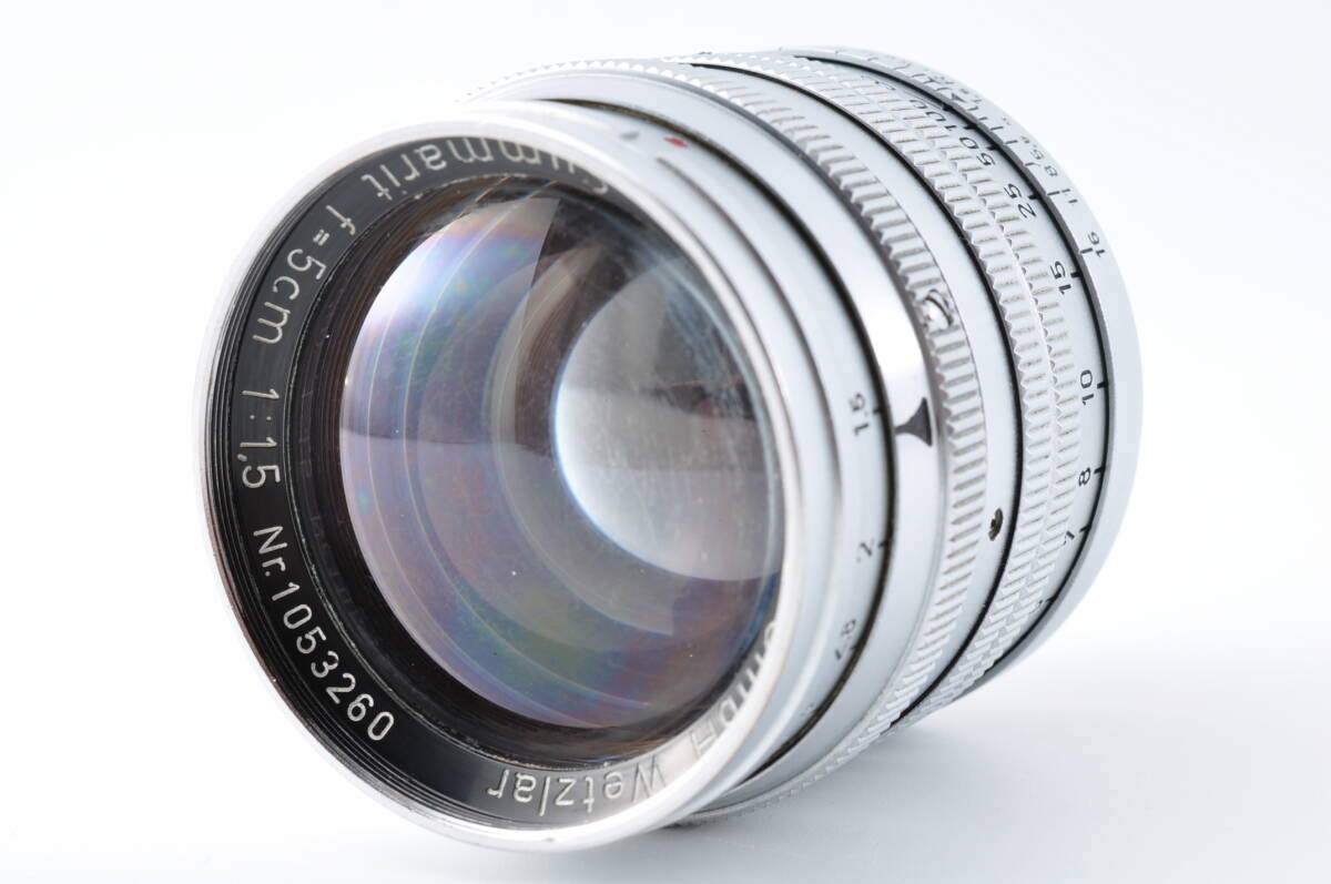 #c0034 【外観美品】 Leica ライカ ズマリット L50mm F1.5 前期