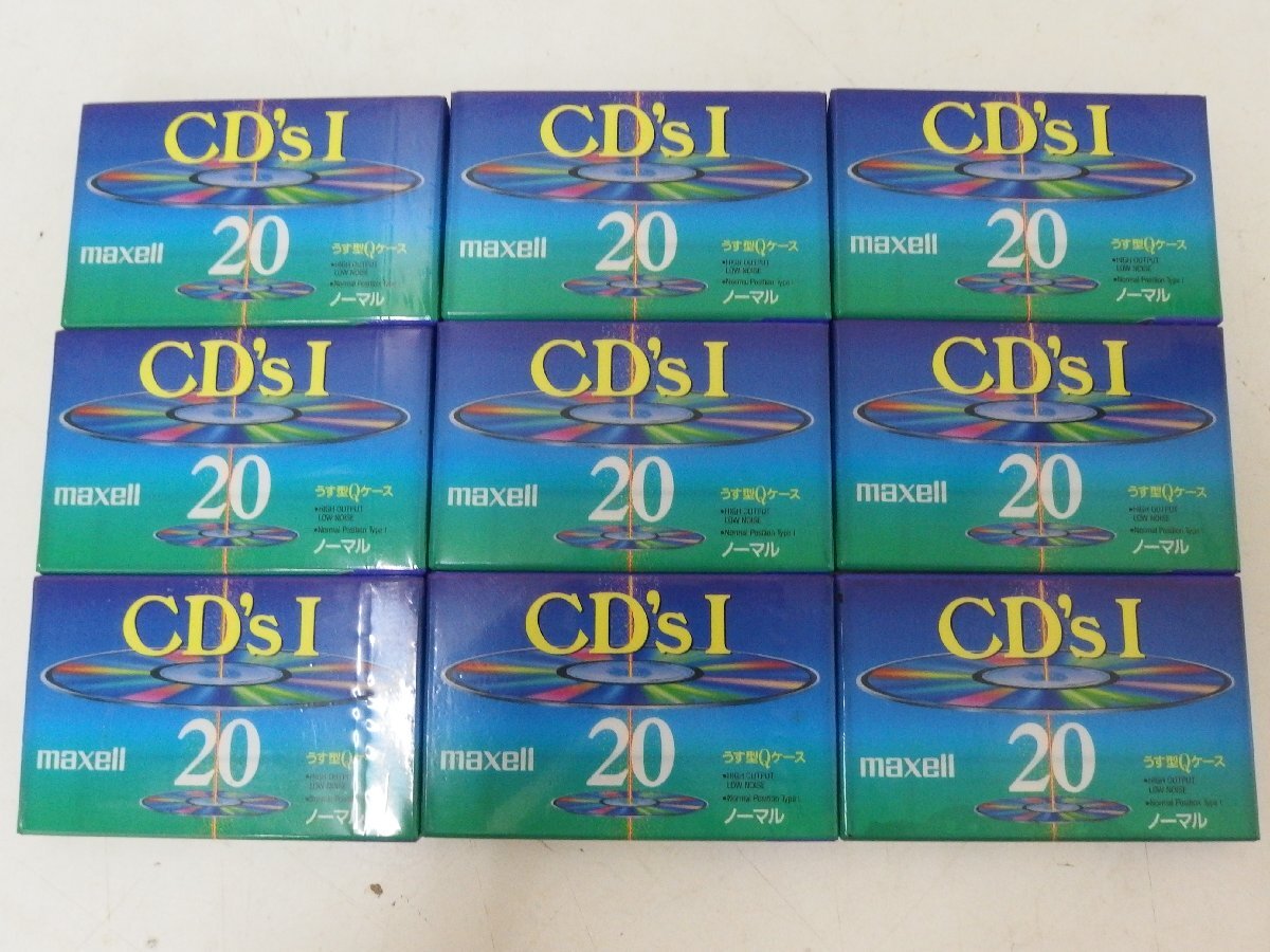 レ■/Zク4667　maxell CD’ｓI 20 ノーマルポジション カセットテープ 計9本 まとめ /未開封品