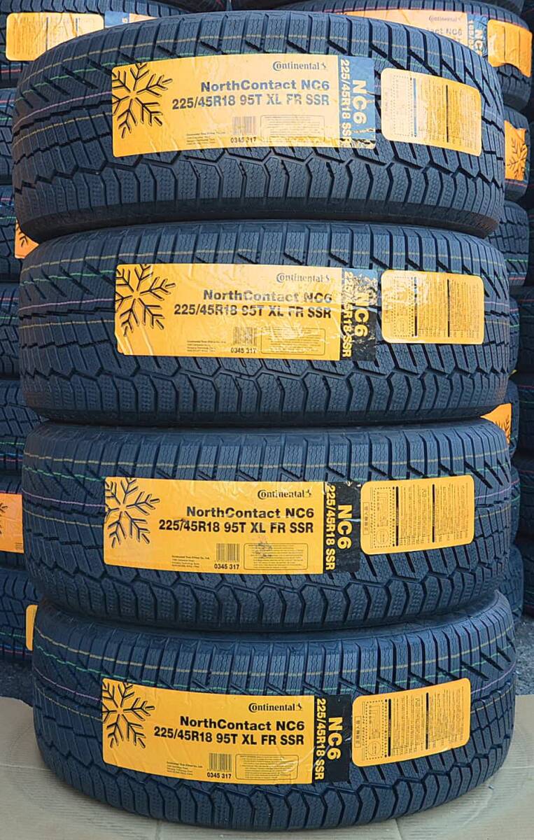 4本セット 225/45R18 95T XL SSR ランフラット 2023年製造 /本州 四国 九州 - 送料無料/ コンチネンタル スタッドレス BMW G22 G23 F32 F33