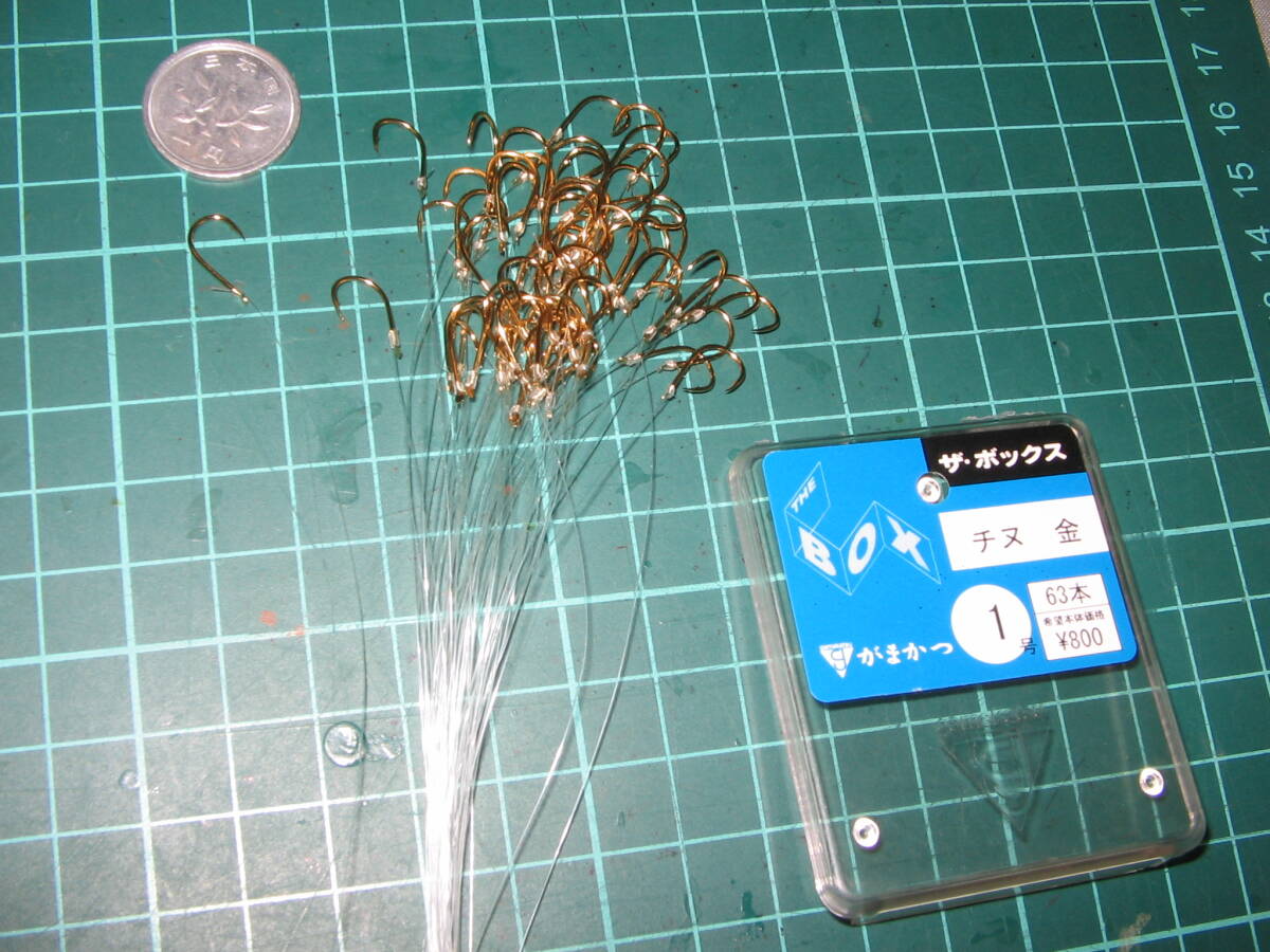 イサキ　ハナダイ　仕掛け作りに　チヌ金1号　ハリス1.5号　63本　