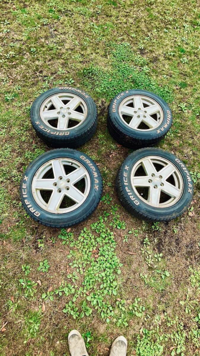 ジープ 純正アルミホイール スタッドレスタイヤ付き 2014年式パトリオットで使用 静岡東部 215/60R17 PCD114.3 4本セット