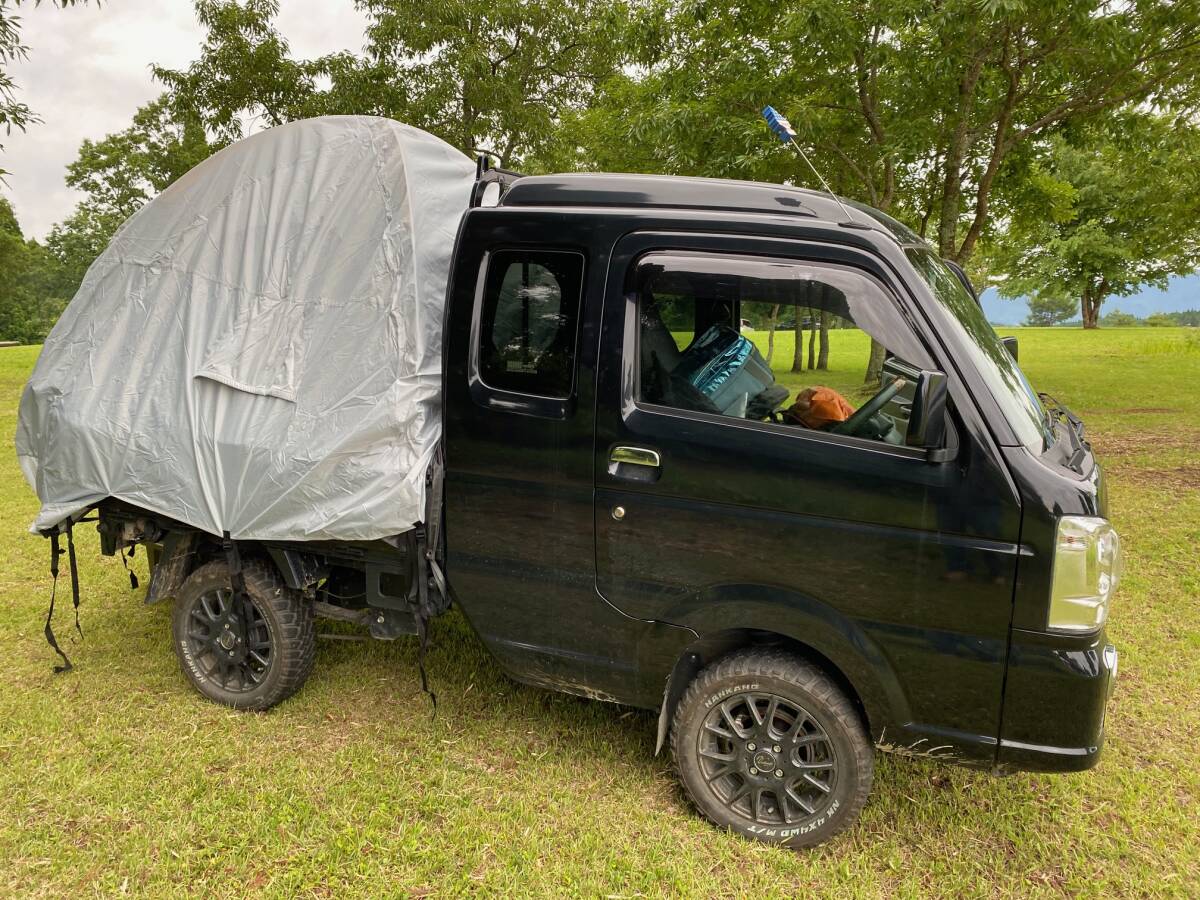 ピックアップトラック車両用 トラックテント 荷台 テント レインフライ付き 車中泊 キャンプ レジャー 