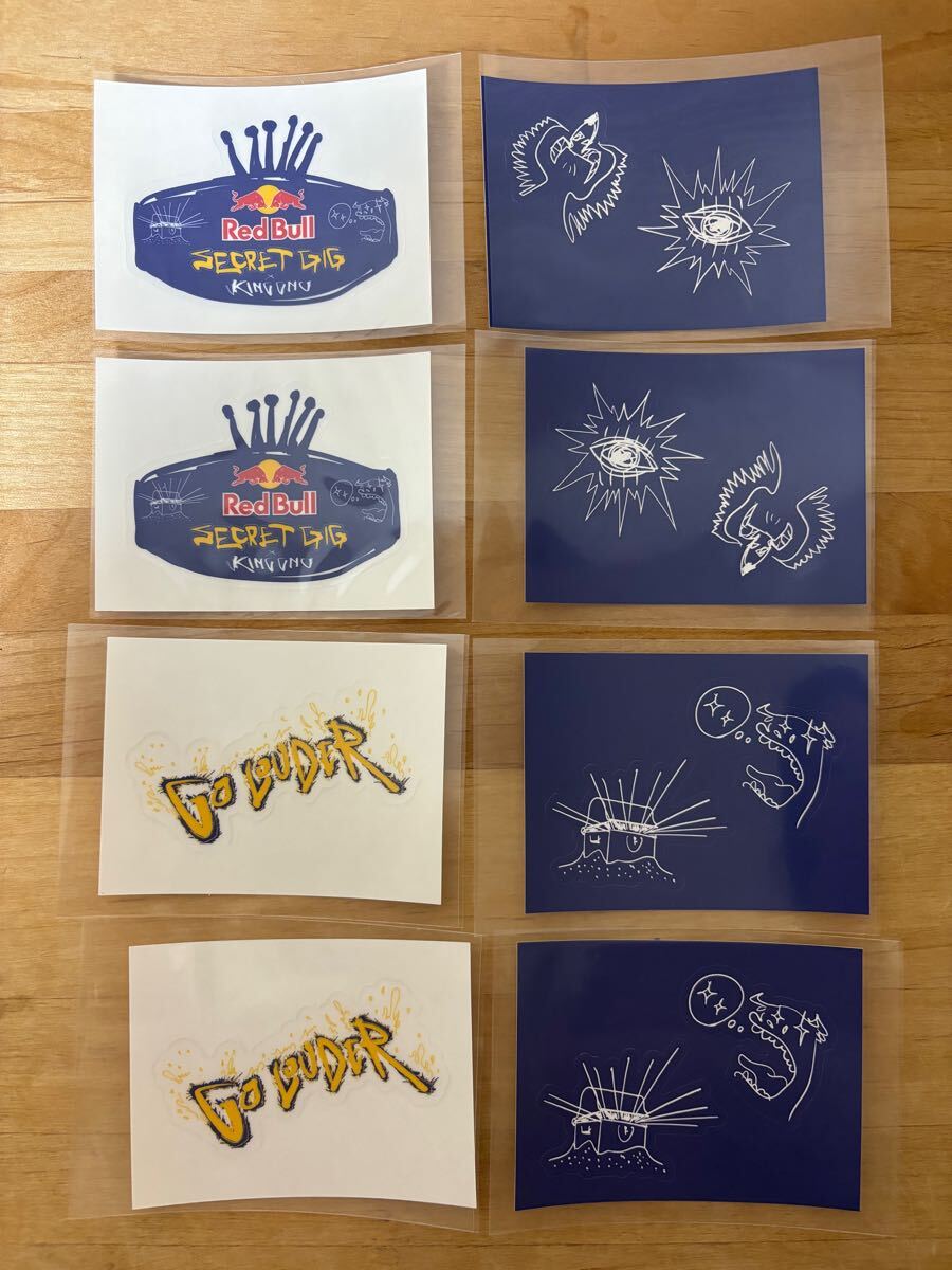【非売品】 RedBull × King Gnu コラボ ステッカー シール 8枚 レッドブル　キングヌー