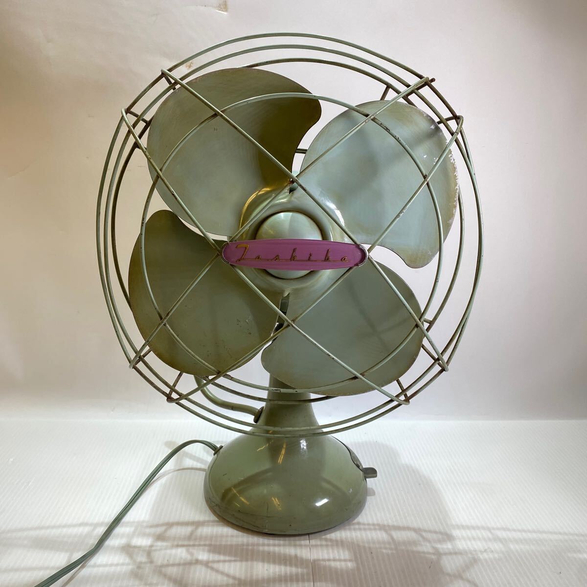 TOSHIBA 東芝 アンティーク ELECTRIC FAN 扇風機 当時物 昭和レトロ ADF-30R-1 FAN-DIA ヴィンテージ インテリア 古道具 動作品