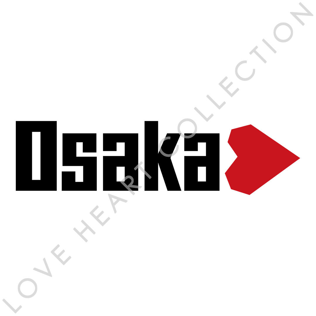 新品・未使用☆大阪　ハートステッカー　ブラック　1枚　LOVE HEART COLLECTION　OSAKA おおさか　|切り文字|切文字|新品|送料無料