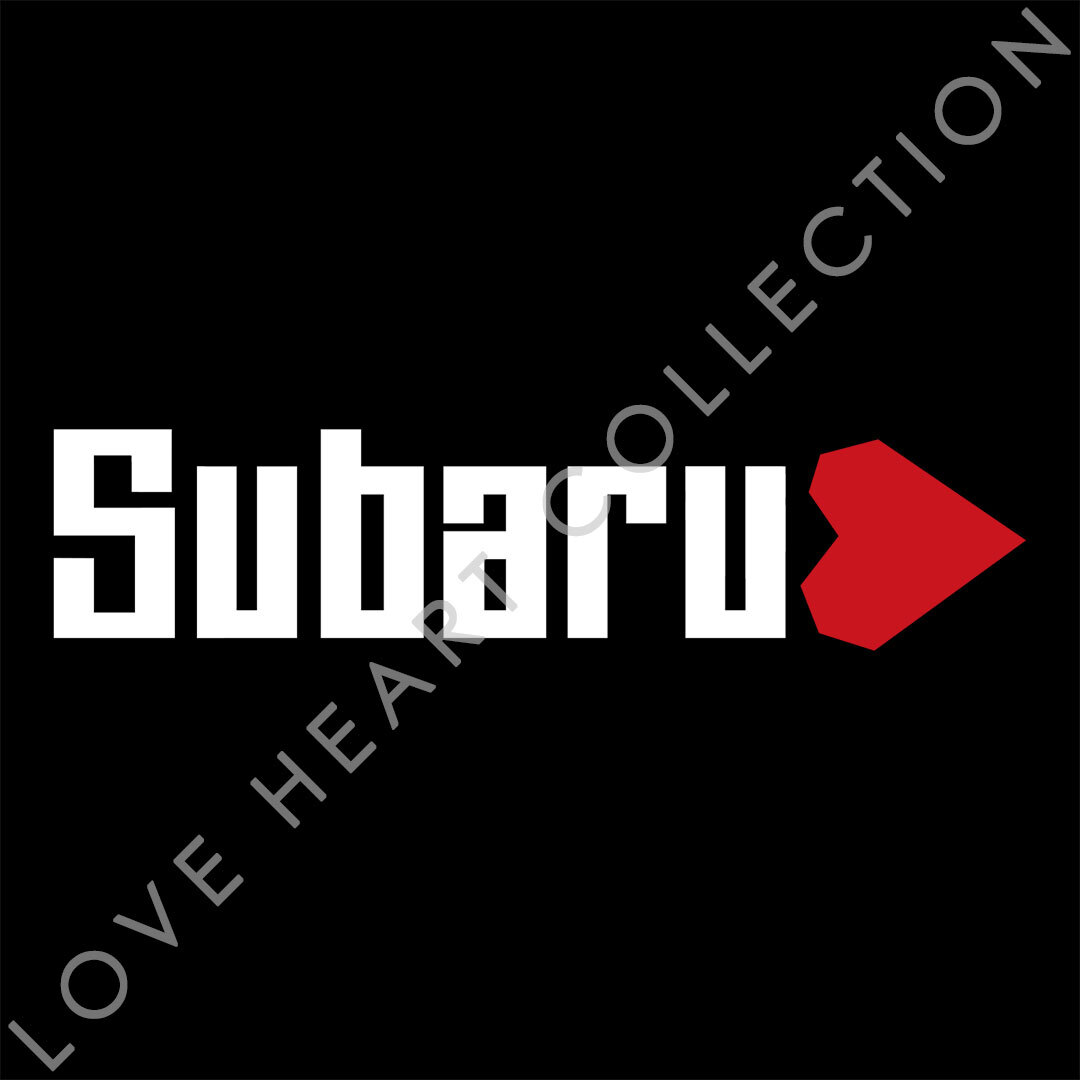 新品・未使用☆スバル　ハートステッカー　ホワイト　1枚　LOVE HEART COLLECTION　SUBARU　|デカール|切り文字|切文字|新品|送料無料