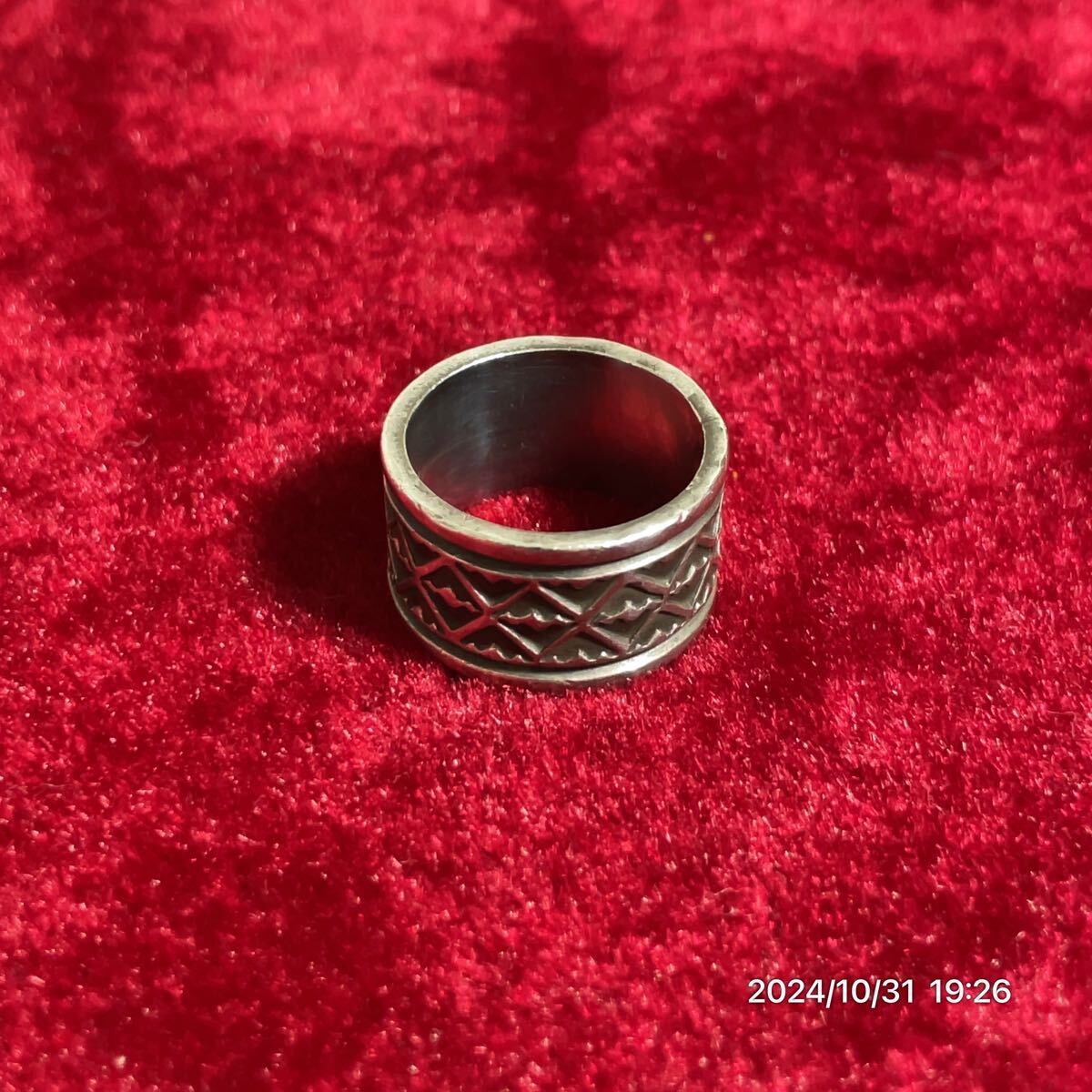 SILVER シルバー A CADMAN アンディキャドマン スタンプワークロゴ ナバホ インディアンジュエリー リング 指輪 アクセサリー 