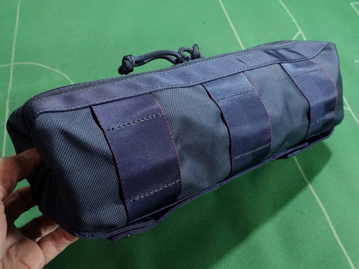 □ブリーフィング BEAMS＋ 別注 ナイロン素材 アタッチメントポーチ DT POUCH ネイビー 美品!!!□