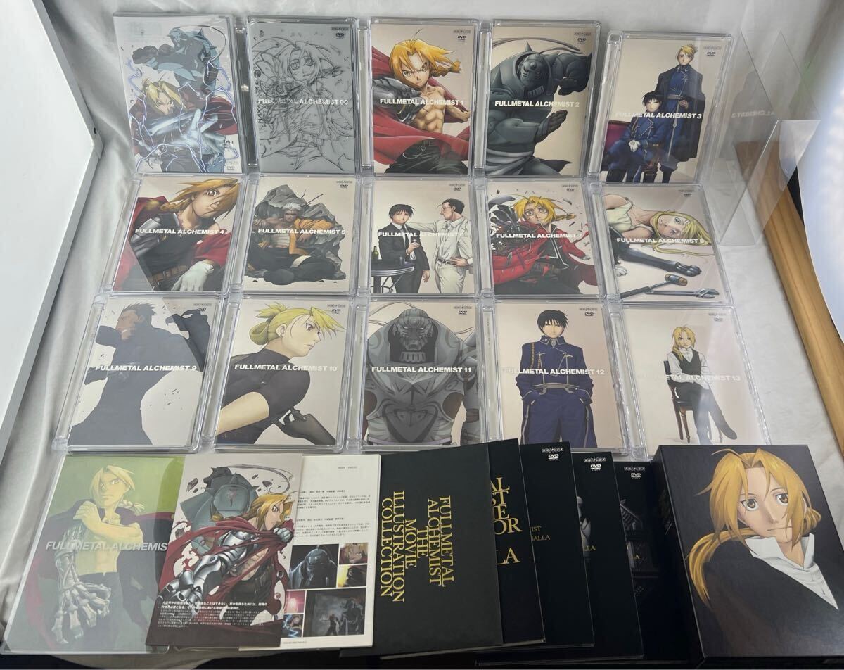 【美品】鋼の錬金術師 DVD 1〜13＋FULLMETAL ALCHEMIST 00＋PREMIUM COLLECTION 1枚＋劇場版鋼の錬金術師シャンバラを征く物＋カード等複数