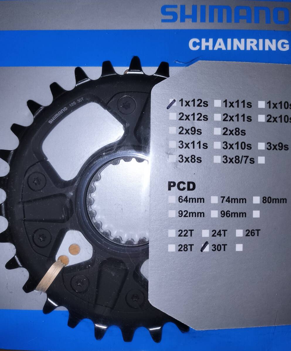 シマノ SHIMANO DEORE チェーンリング 12S 30T FC-M6100-1 Y0L198040