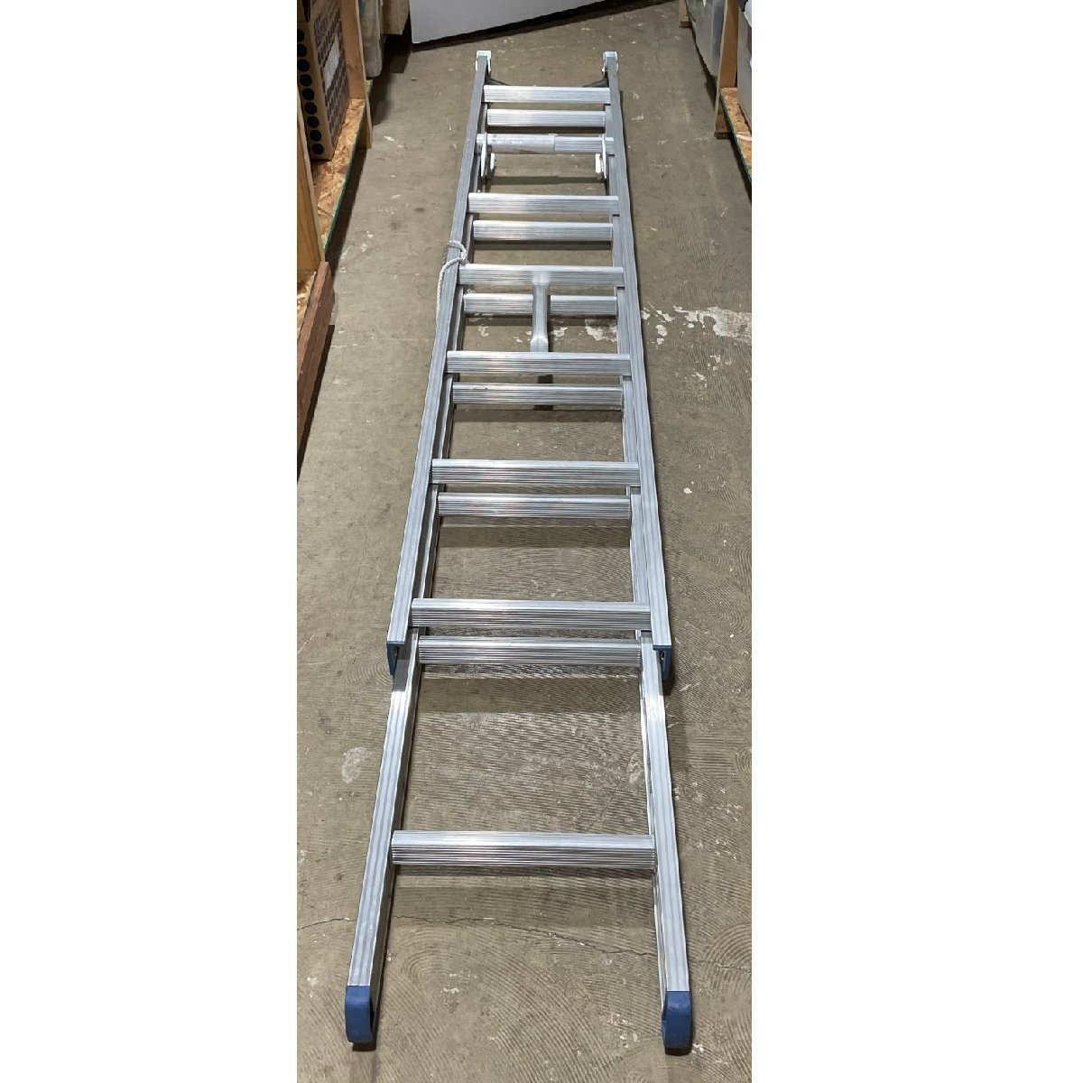 店頭引取希望/札幌】ハセガワ アルミ合金製伸縮性 2連梯子ハシゴ HE-2-41 梯子 4M 滑り止めスタンド付 ハセガワ工業【道楽札幌】