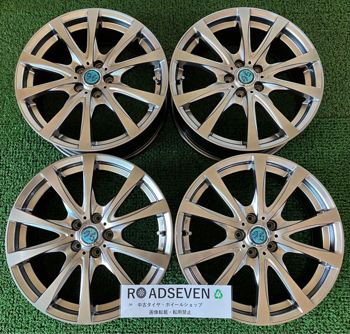 ★T.R.G ビッグウェイ 未使用状態 美品 17インチ 100/5H ★17×7J +50 PCD100 5H ハブ径:67mm 4本Set 社外アルミホイール ★送料無料