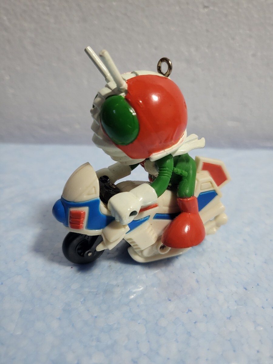 2001年 バンダイ BANDAI 仮面ライダー かっとび倶楽部 仮面ライダーV3 ハリケーン 号 キーホルダー 1988年 ライダー倶楽部 復刻品