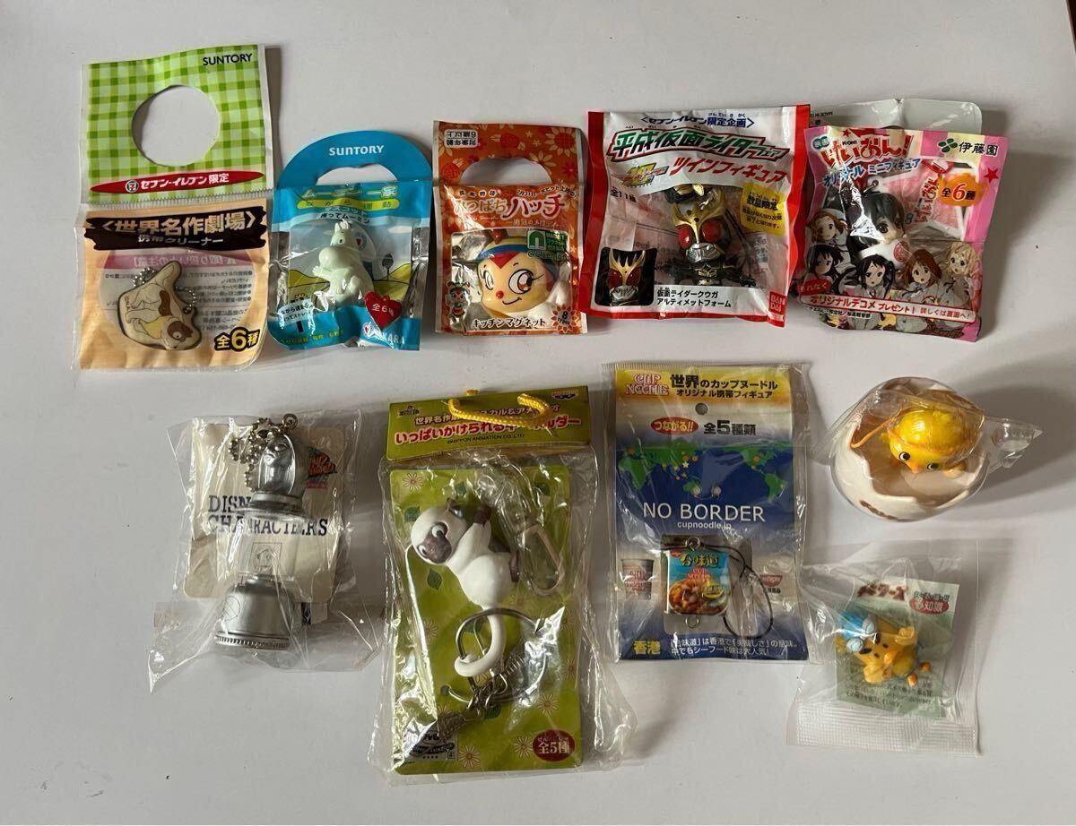 ◆ ムーミン 仮面ライダー　みつばちハッチ　おまけ　景品　非売品　キーホルダー　フィギュア　ペットボトル　コンビニ　まとめ売り