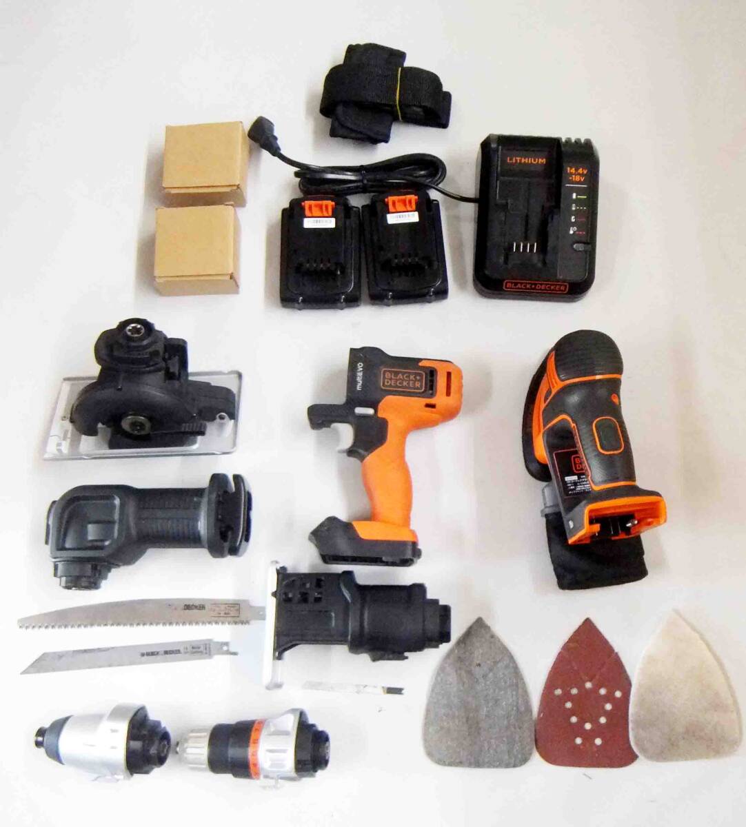 ブラックアンドデッカー　BLACK+DECKER　18V　コードレス　マルチツール　チェーンソー マウスサンダー　トリマー　ワゴン　電動工具　DIY