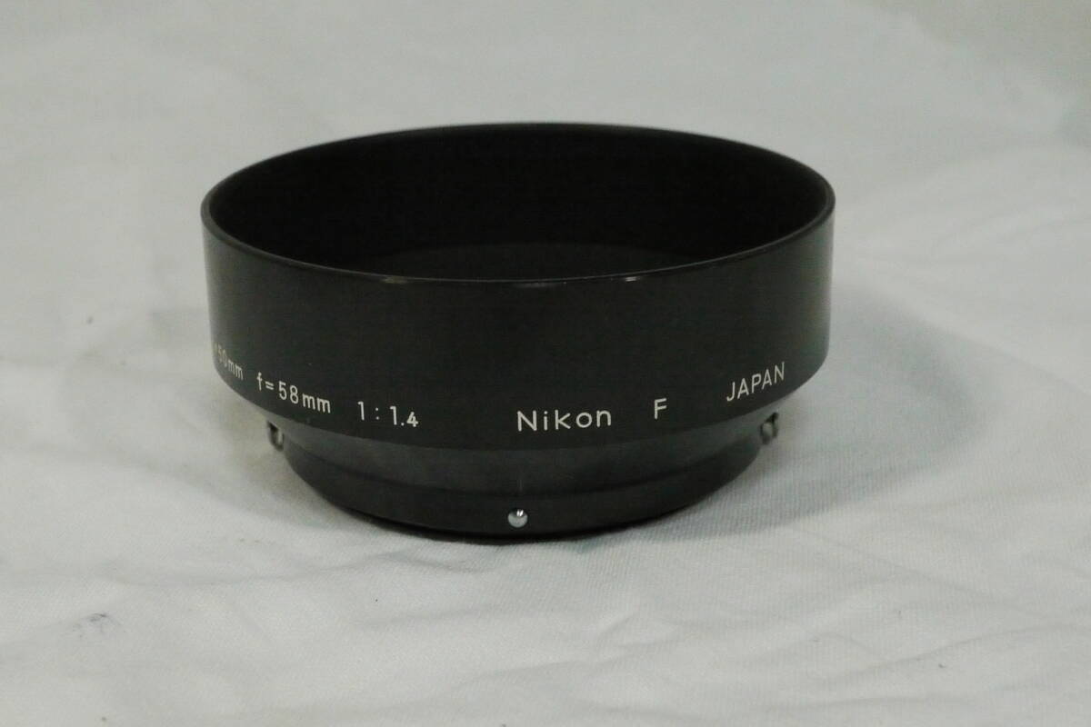 ニコン NIKON 50mm 58mm F1.4 メタルフード 美品