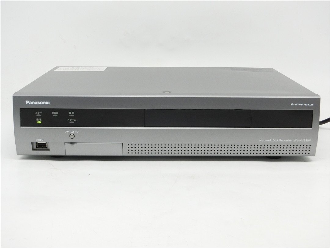 中古　 Panasonic ネットワークディスクレコーダーWJ-NV250V1　通電のみ確認済み　HDD無し　ジャンク品　送料無料