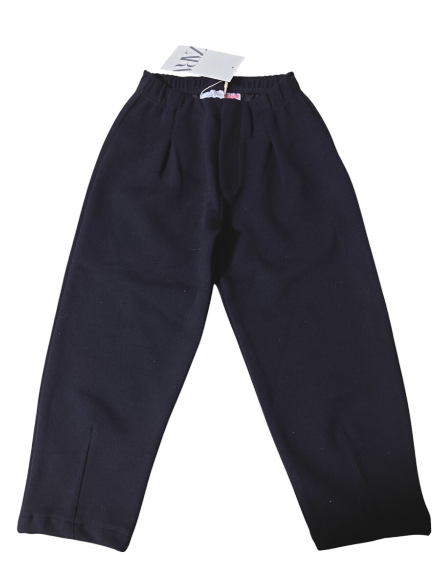 ZARA ザラ キッズ イージーパンツ 黒パンツ 100 3years 98 新品タグ付き 秋冬パンツ