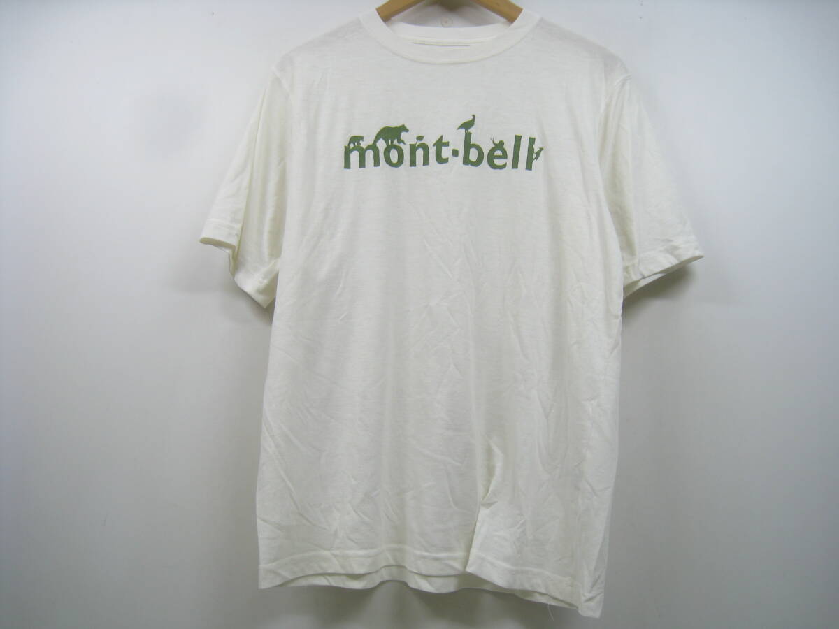 mont-bell モンベル Tシャツ 半袖 1104883 ロゴ 白 ホワイト サイズS