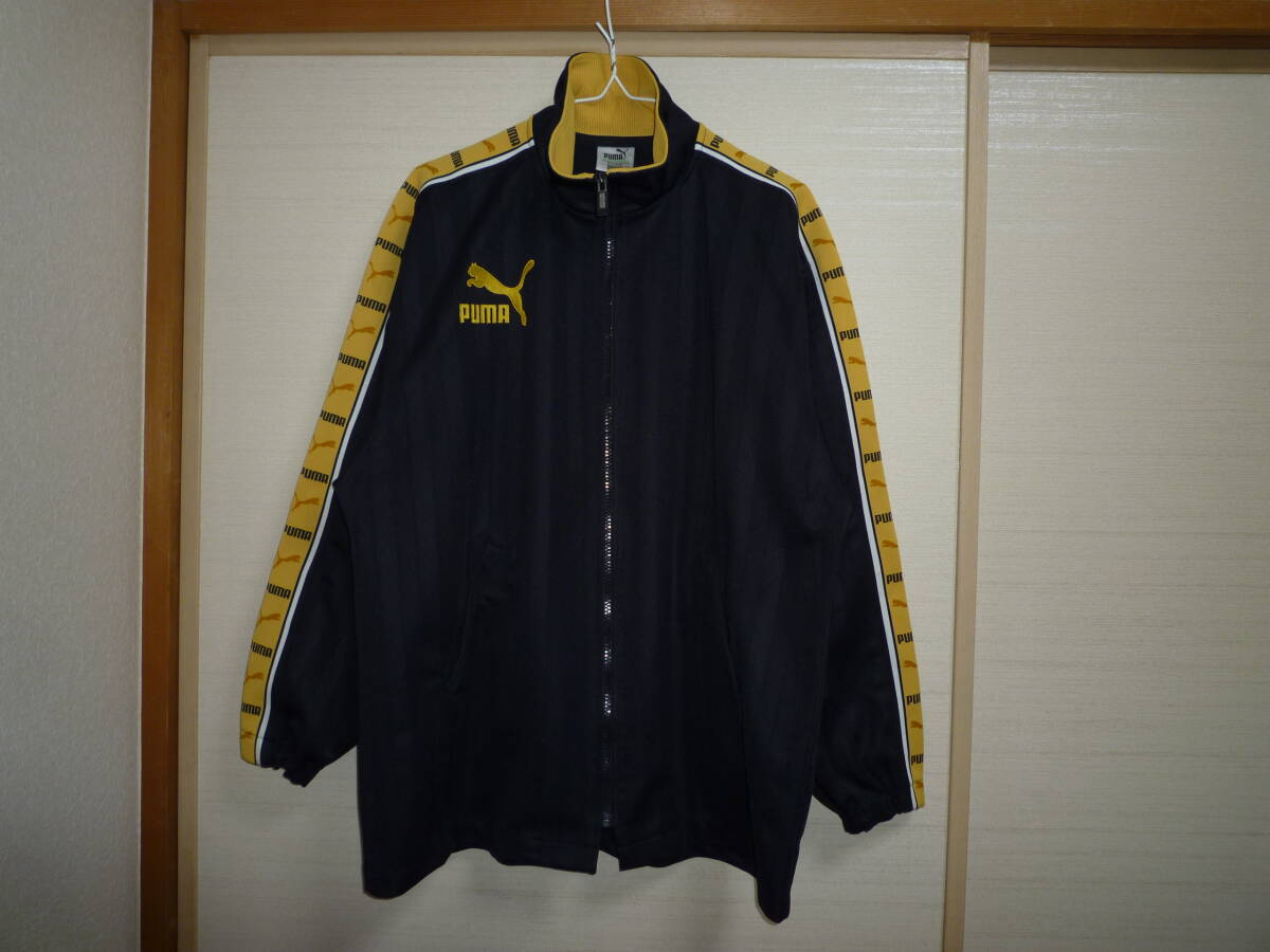 プーマ シャドーストライプジャージ 黒×金 S～Mサイズ