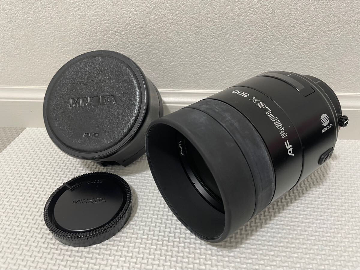 【良品・動作良好】MINOLTA　AF　REFLEX　500　F8　REFLEX