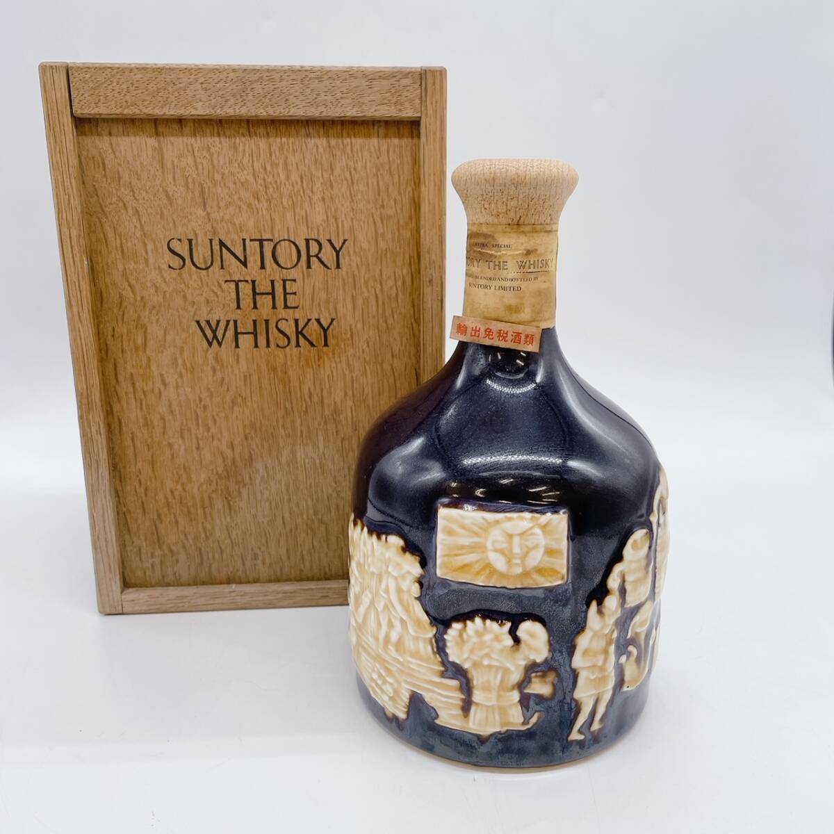 S7114【未開栓】 SUNTORY THE WHISKY サントリー ザ ウイスキー 有田焼 760ml 43% 陶器ボトル 特級 従価税率 箱付 ジャパニーズ 国産 お酒