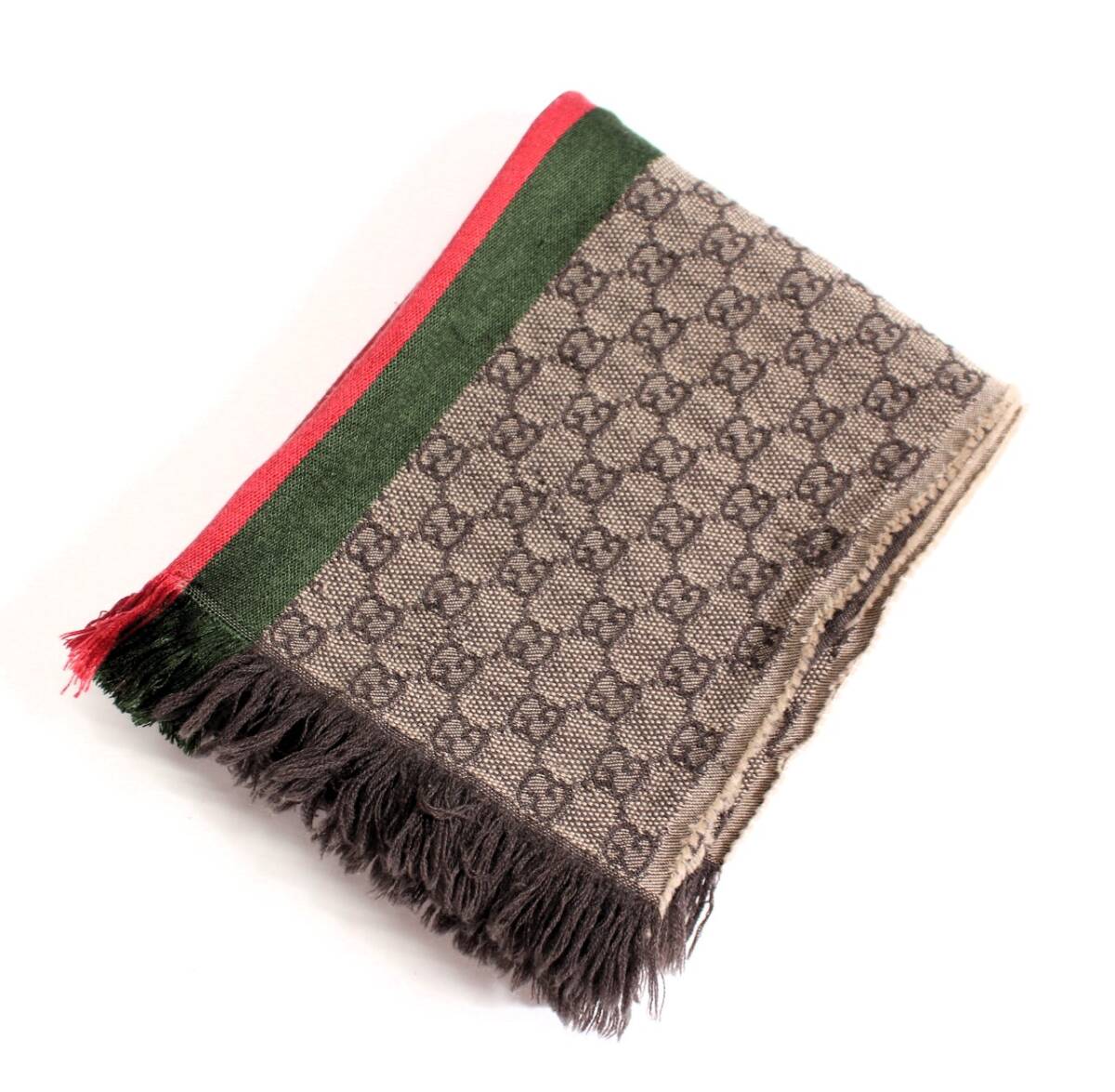 Y6559#◆中古品◆GUCCI グッチ GG シェリーライン マフラー 14731
