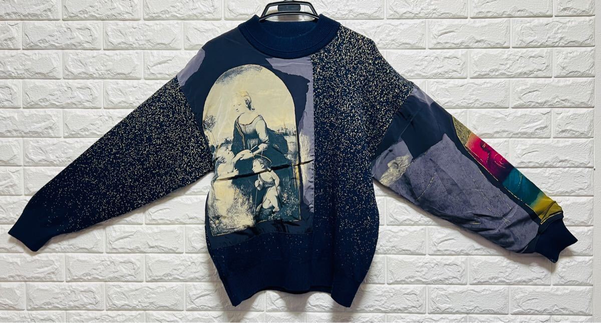 激レア希少品★ROMAN ROMINAS スリットニット　ヴィンテージ　日本製 Mサイズ