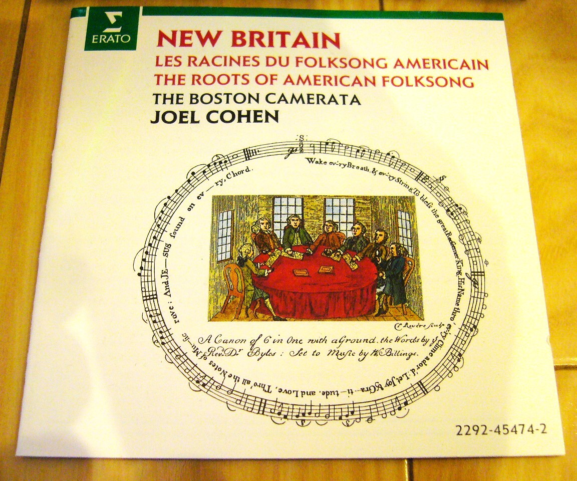 希少 独 ERATO New Britain The Roots of American Folksong Boston Camerata ボストン カメラータ ジョエル コーエン Joel Cohen 長岡鉄男