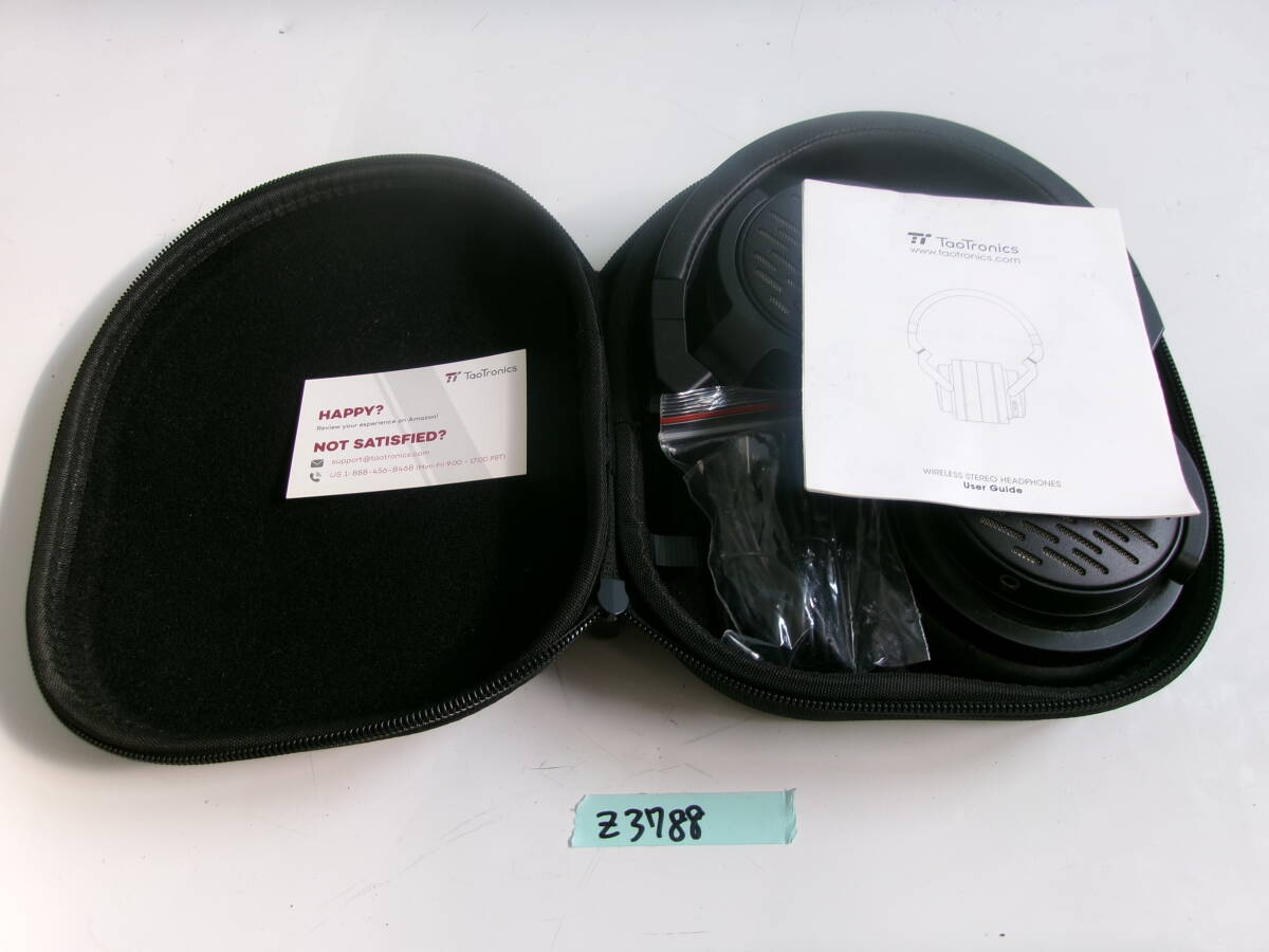 (Z-3788)TAOTRONICS ワイヤレスヘッドホン TT-BH030 動作未確認 現状品