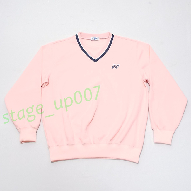 美品！　YONEX（ヨネックス）／Vネック トレーナー 30000/ストロベリークリーム/sizeM ／管OSKM