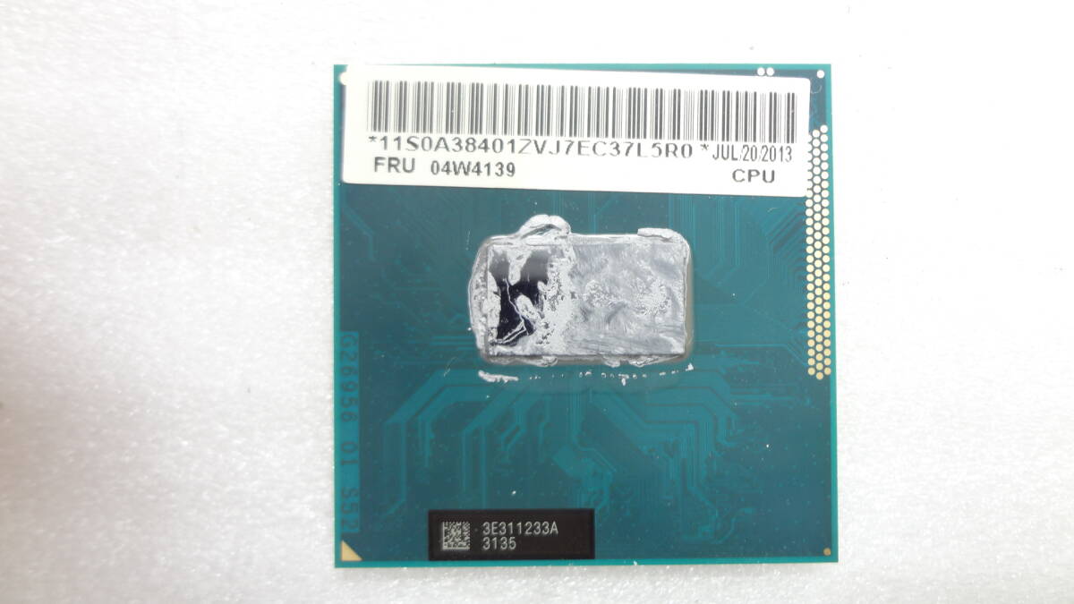 Intel Core i7-3520M IBM / Lenovo 04W4139 2.90Ghz 中古動作品(G36)