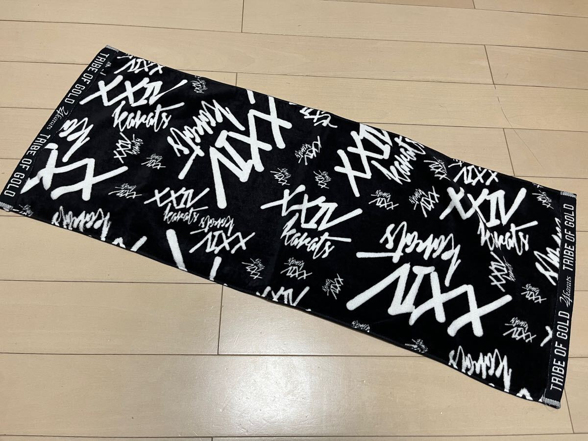 ◆新品タグ付き◆24karats タオル ブラック×ホワイト EXILE 3代目JSB