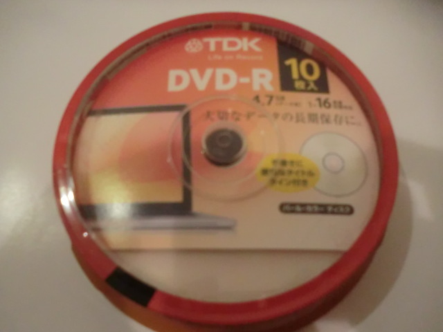 送料無料　 データ用　TDK 　4.7GB　DVD-R　 10枚　　DR47ALC10PUE　　　保管品