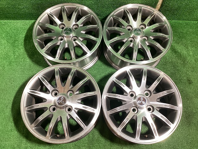 ミツビシ純正 レグナム 15インチアルミホイール 6J ＋46 4H PCD114.3 4本セット L1-2 EM