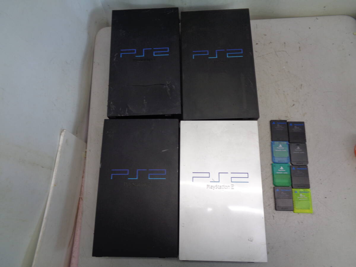 C1877　SONY　ソニー　プレステ２　SCPH-30000、50000、10000、39000 / メモリーカード8個