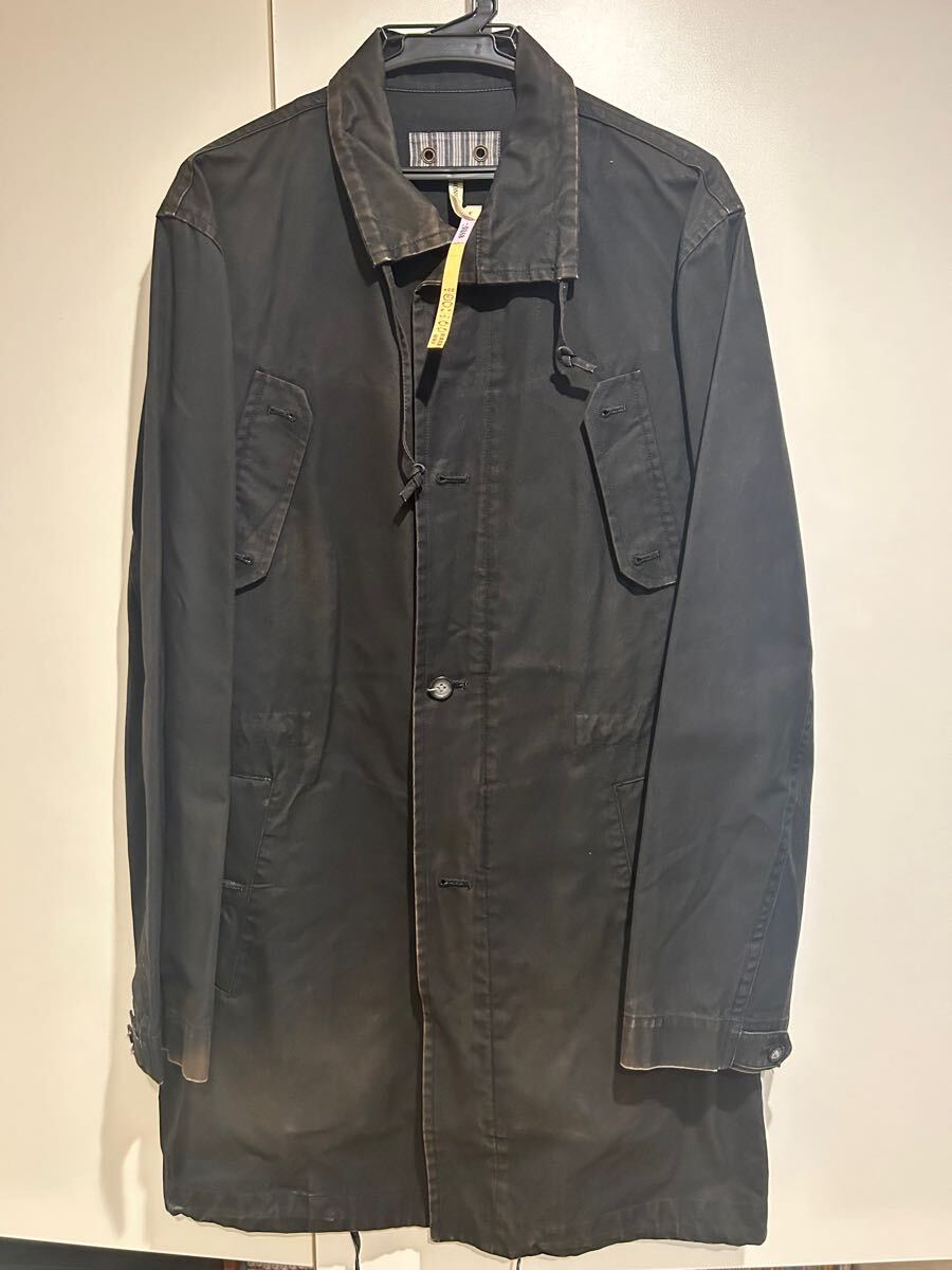 MONSIEUR NICOLE ムッシュ ニコル メンズ コート サイズ48 ブラック Lサイズ クリーニング済み
