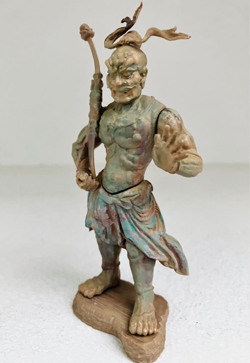 金剛力士像・金剛力士【阿吽】経年詫び錆びリペイント☆日本の至宝　仏像　立体図録5「邪気を祓う守護神」海洋堂 仏像コレクション