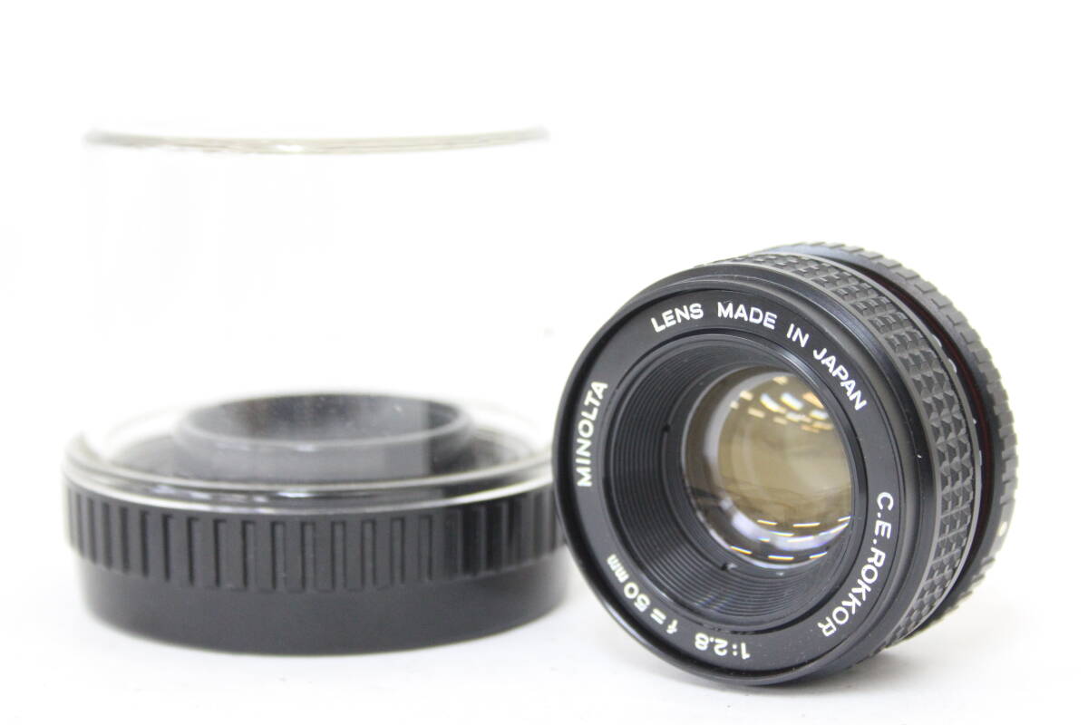 【返品保証】 ミノルタ Minolta C.E. ROKKOR 50mm F2.8 ケース付き レンズ v9399