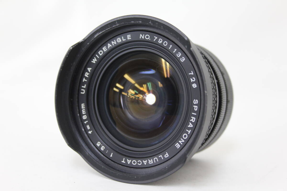 【返品保証】 【希少】 Spiratone Plurcoat 18mm F3.5 Ultra Wideangle キャノンマウント レンズ v9566
