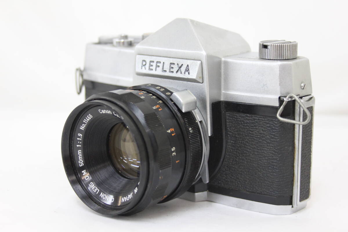 【返品保証】 【希少】 Reflexa Canon Lens OM 50mm F1.9 ボディ レンズセット v9576